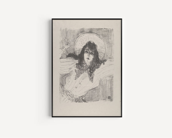 Henri de Toulouse-Lautrec — May Belfort (Bust Portrait) | Lithograph Print