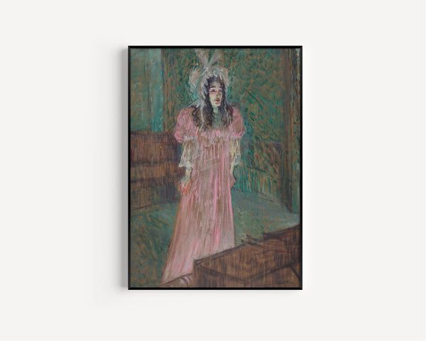 Henri de Toulouse-Lautrec — May Belfort (Pink Dress) | Fine Art Print