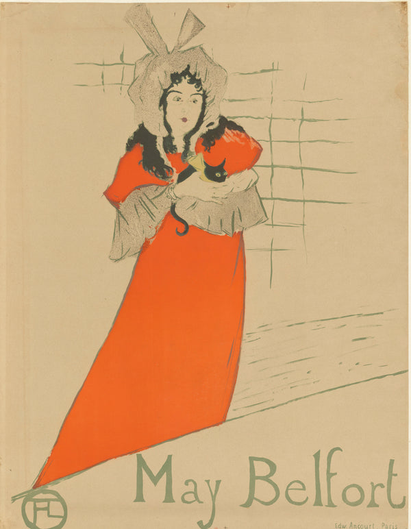 Henri de Toulouse-Lautrec — May Belfort with a Cat | Vintage Poster Print