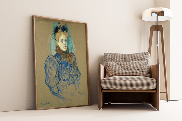 Henri de Toulouse-Lautrec — May Milton (Portrait in a Blue Dress) | Fine Art Print