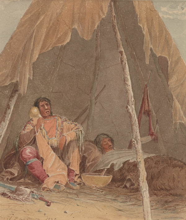 Seth Eastman — Medicine Man Curing a Patient | Western Art Print