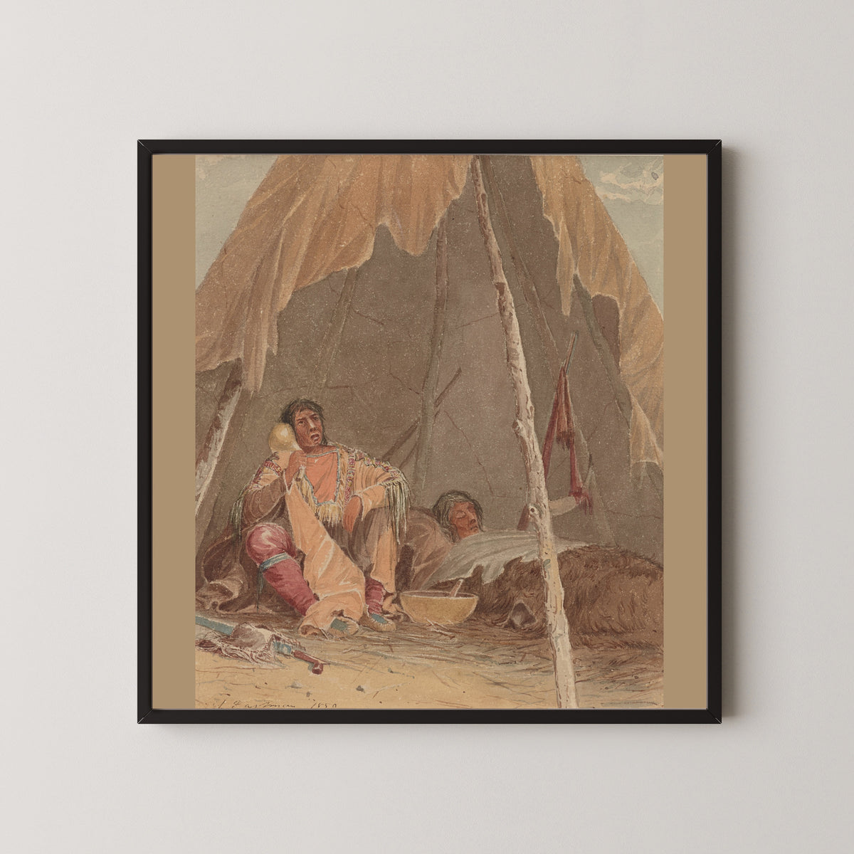 Seth Eastman — Medicine Man Curing a Patient | Western Art Print