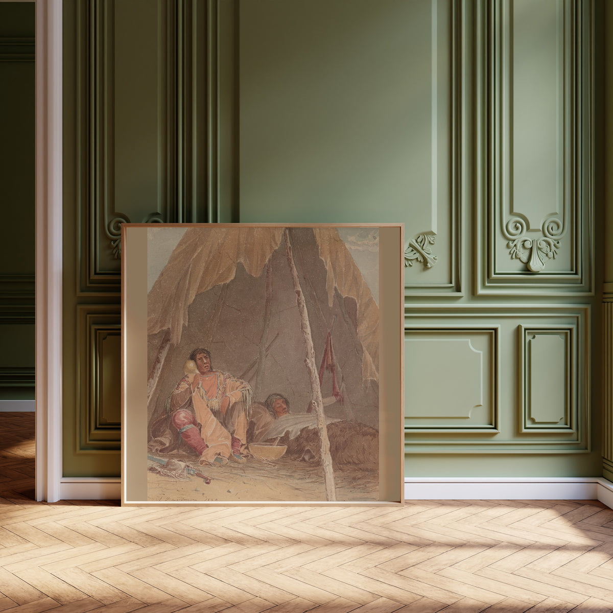 Seth Eastman — Medicine Man Curing a Patient | Western Art Print