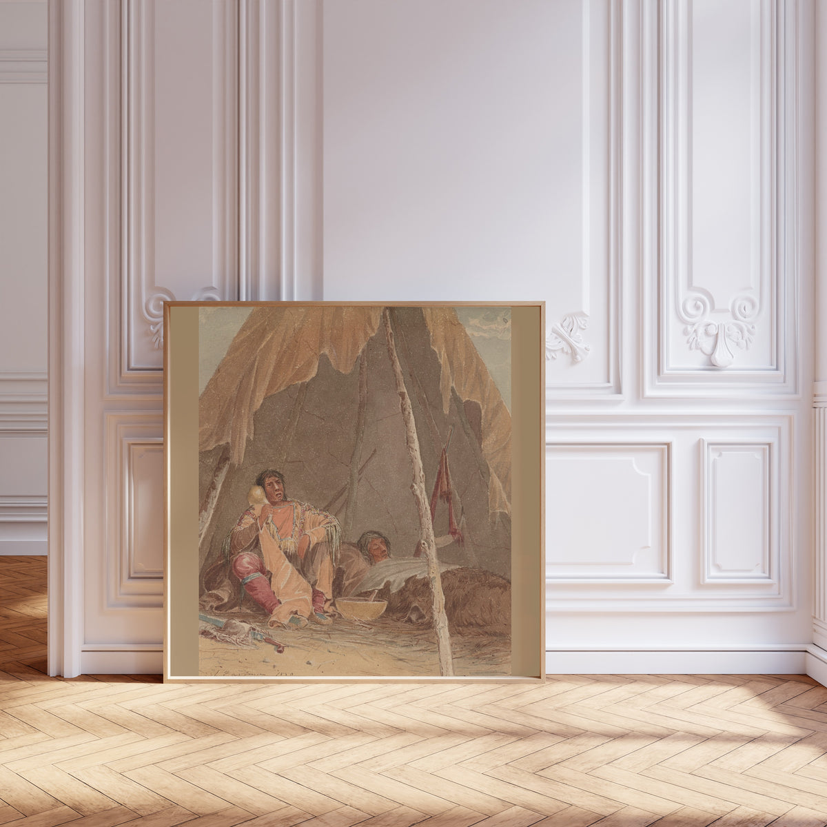 Seth Eastman — Medicine Man Curing a Patient | Western Art Print
