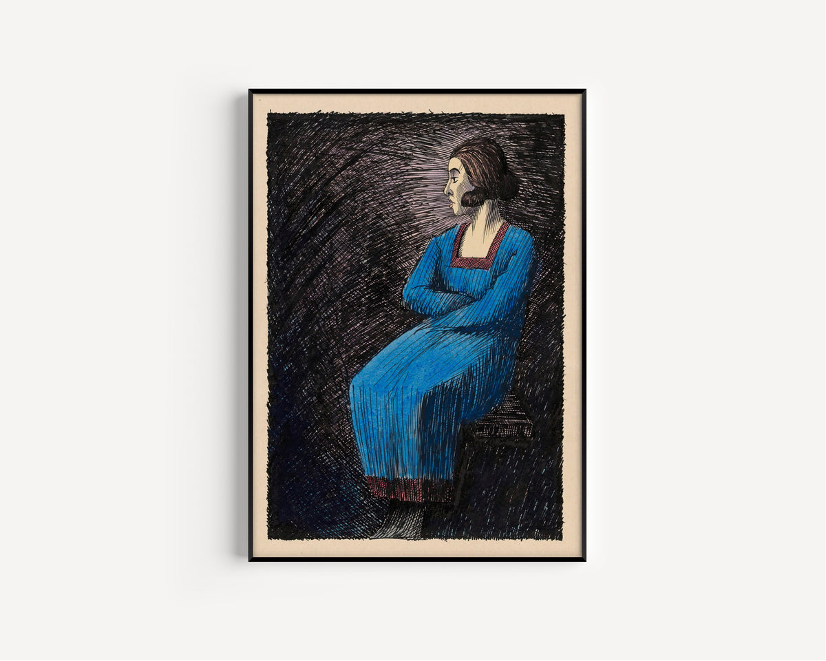 Karl Wiener — Melancholie (Melancholy) | Expressionist Art Print