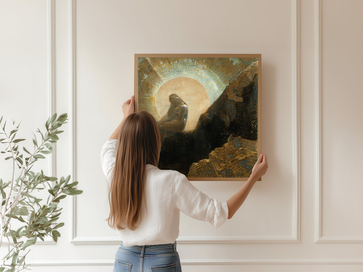 Odilon Redon — Melancholy | Symbolist Art Print