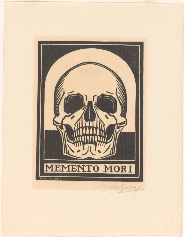 Julie de Graag — Memento Mori | Woodcut Print