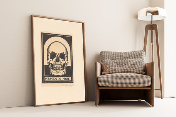 Julie de Graag — Memento Mori | Woodcut Print