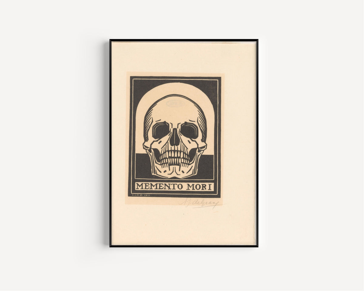 Julie de Graag — Memento Mori | Woodcut Print