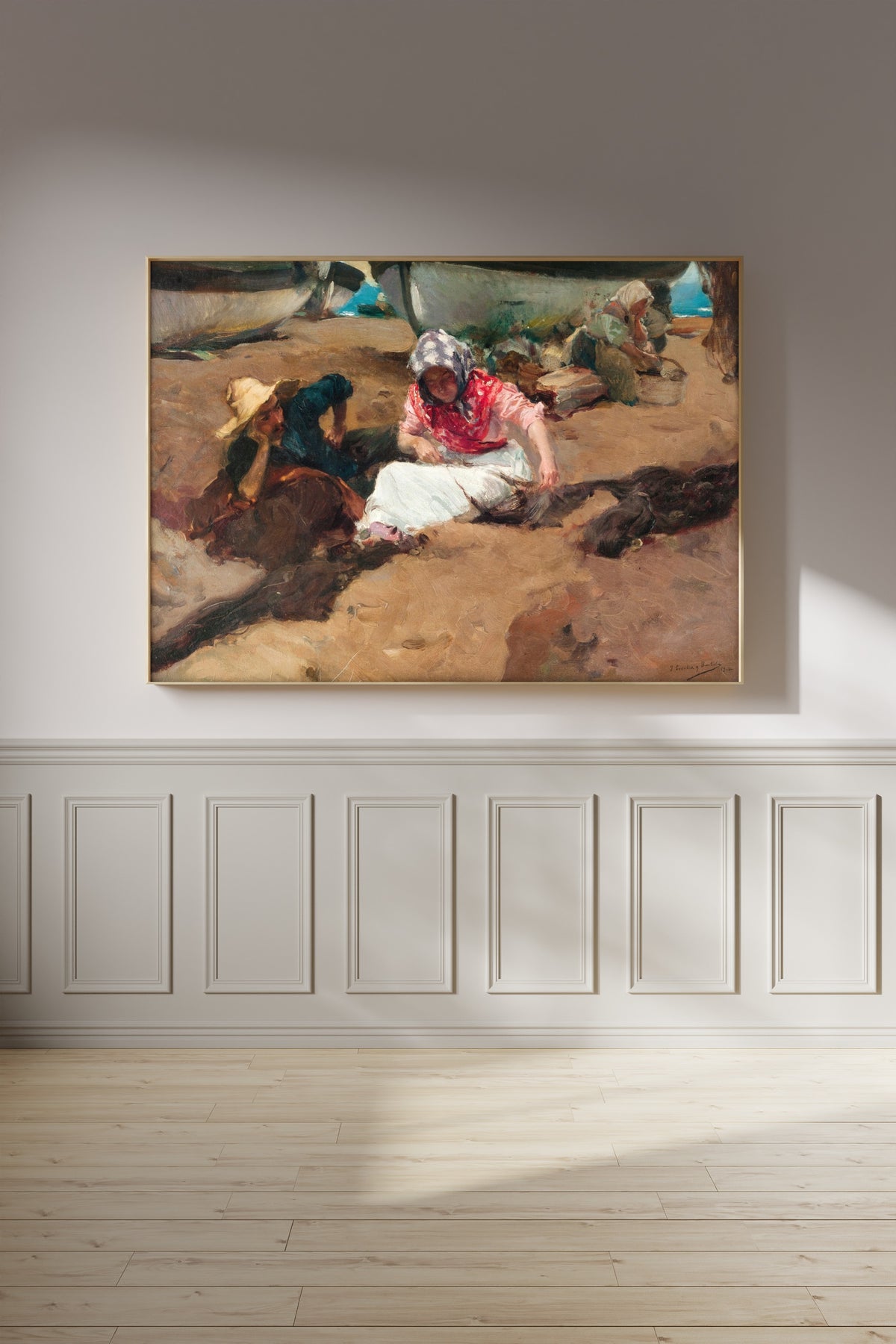 Joaquín Sorolla — Mending the Net (Componiendo la red) | Fine Art Print