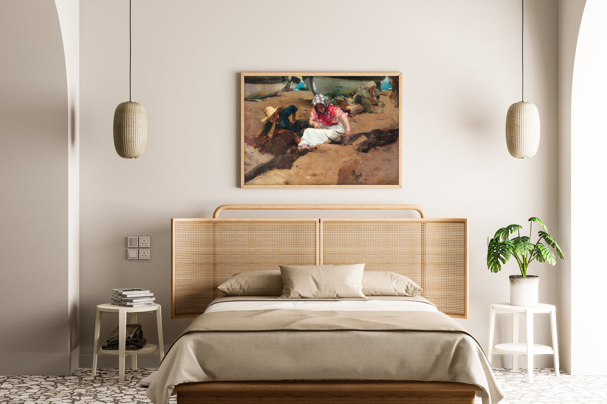 Joaquín Sorolla — Mending the Net (Componiendo la red) | Fine Art Print