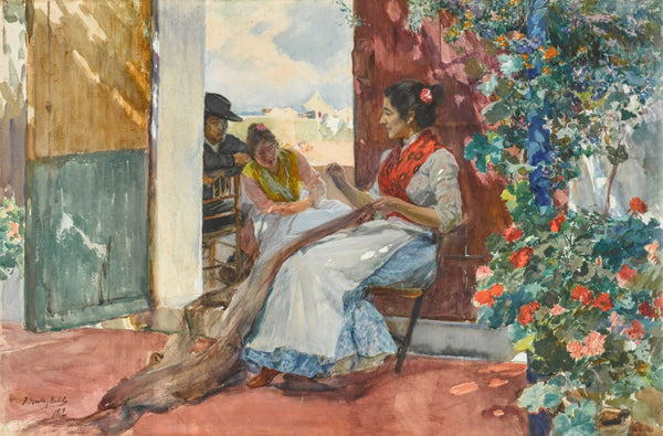 Joaquín Sorolla — Mending the Nets | Fine Art Print