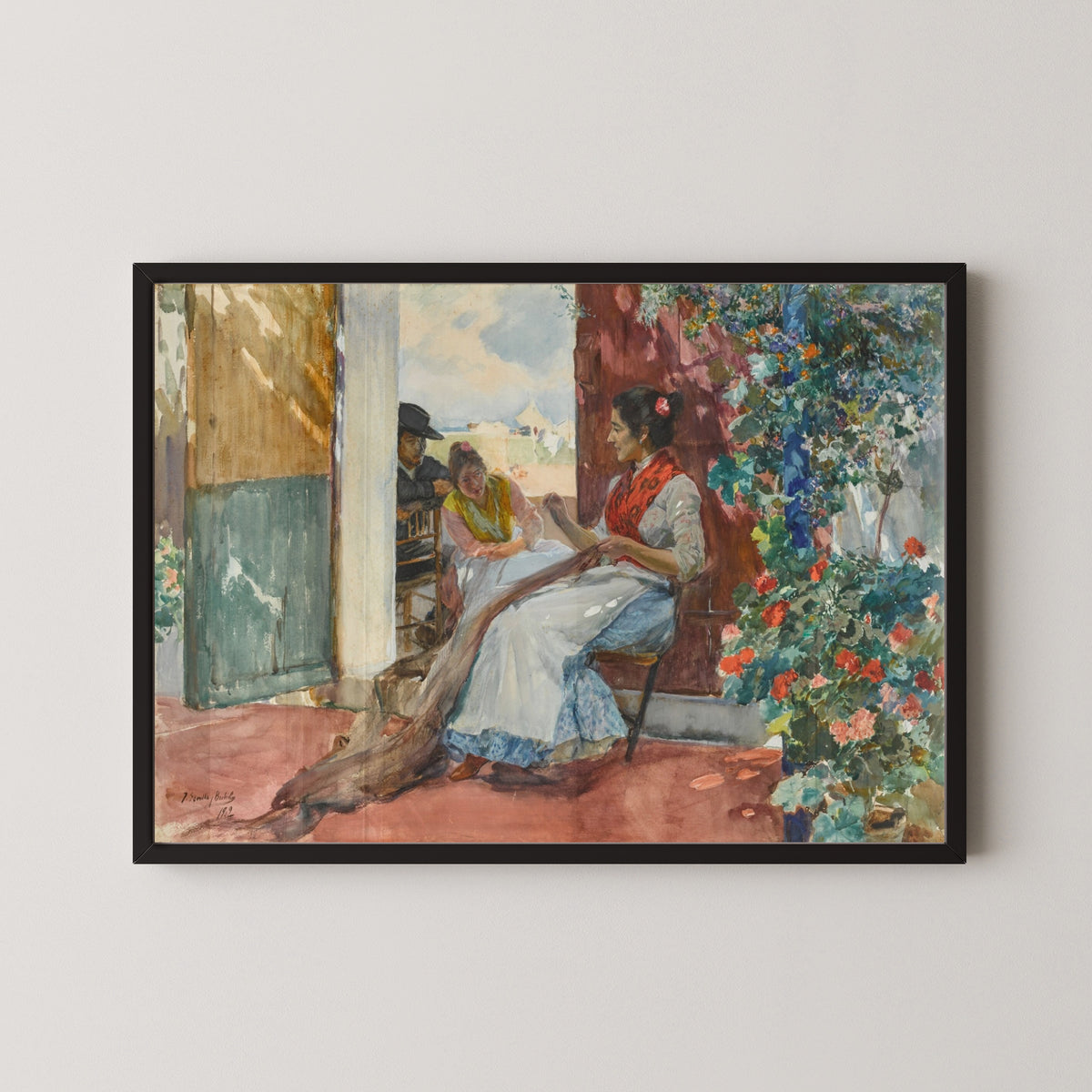 Joaquín Sorolla — Mending the Nets | Fine Art Print