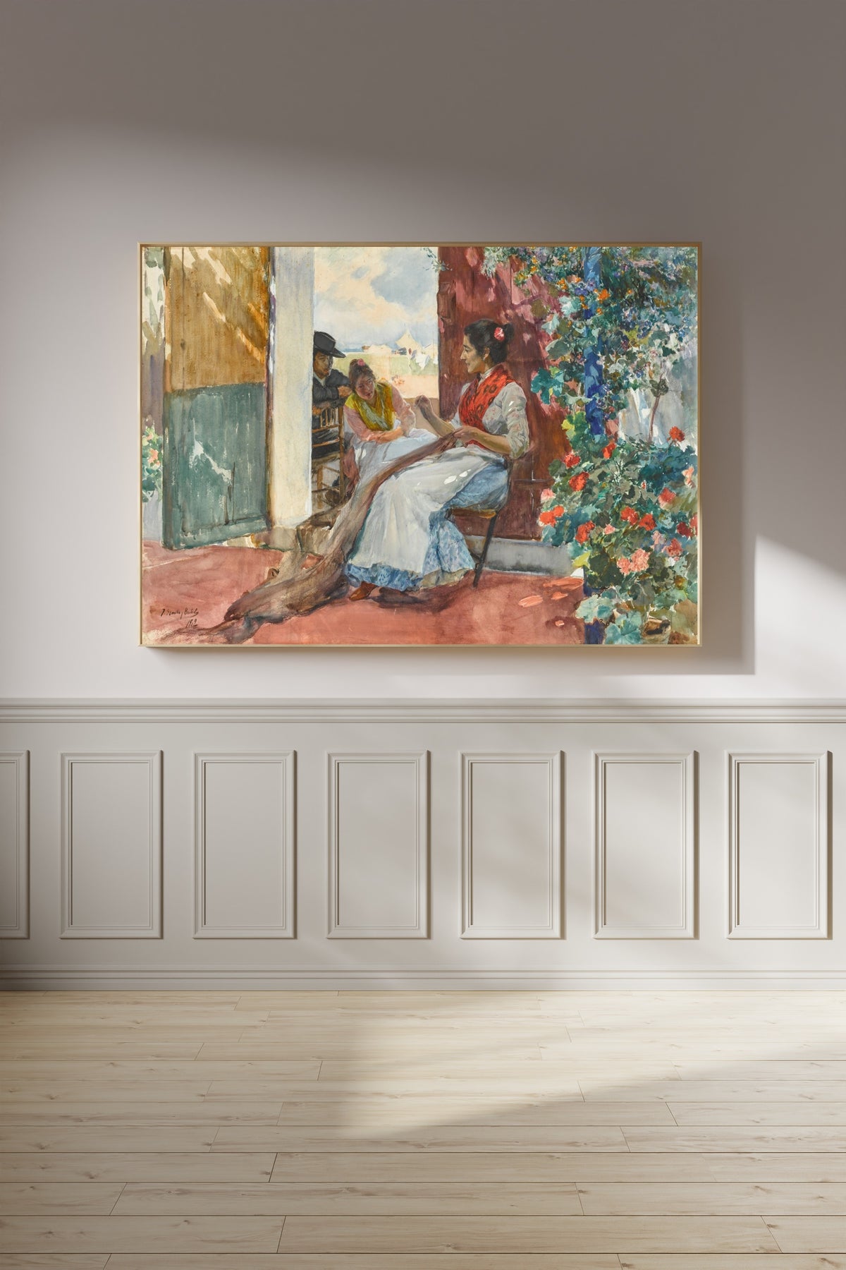 Joaquín Sorolla — Mending the Nets | Fine Art Print