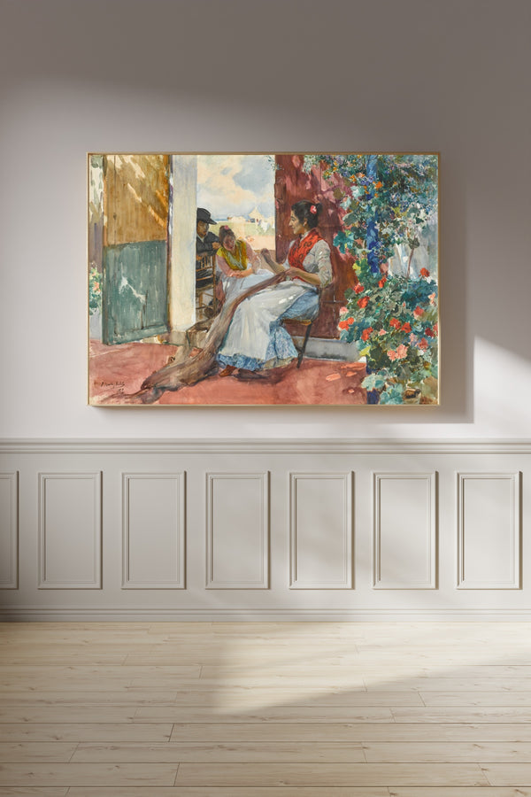 Joaquín Sorolla — Mending the Nets | Fine Art Print