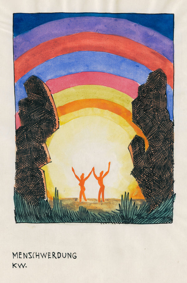 Karl Wiener — Menschwerdung (Becoming Human) | Surreal Art Print