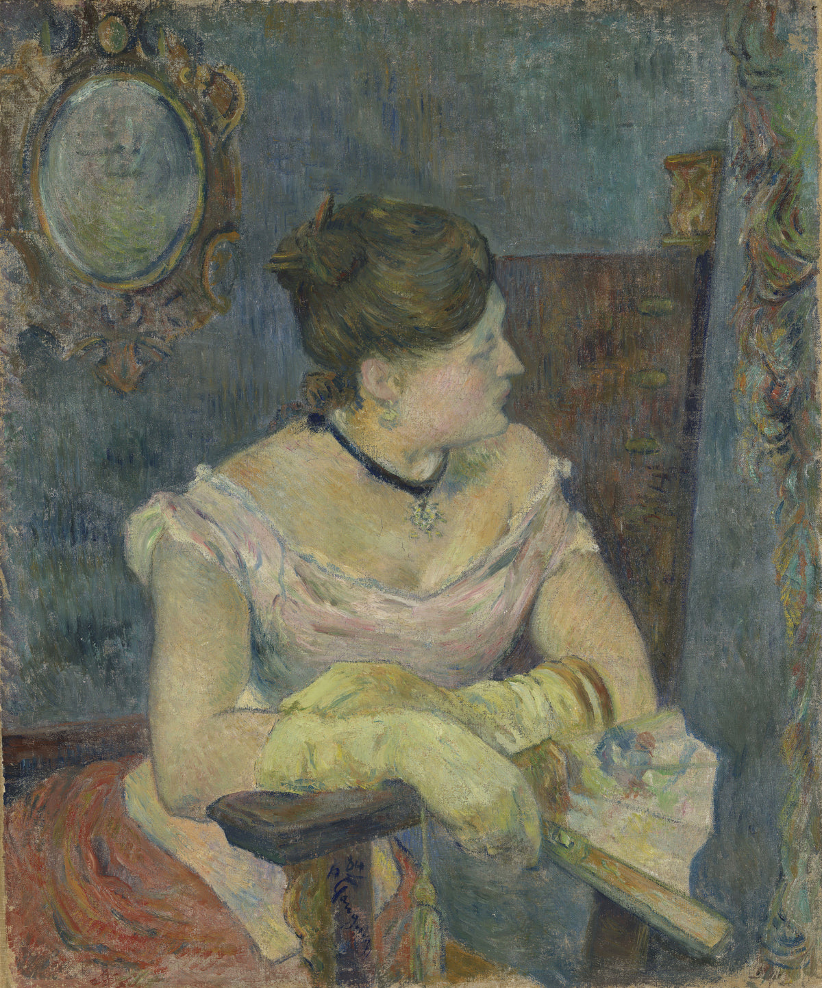 Paul Gauguin — Mette Gauguin in Evening Dress | Fine Art Print