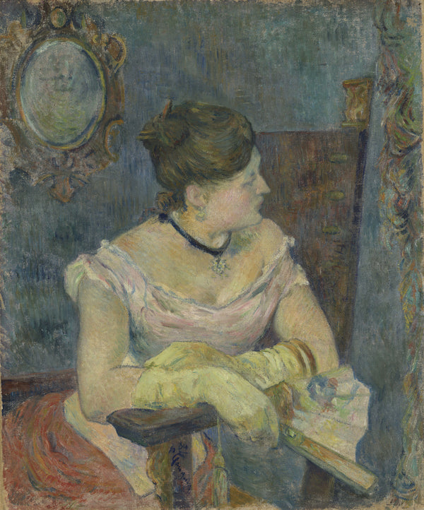 Paul Gauguin — Mette Gauguin in Evening Dress | Fine Art Print