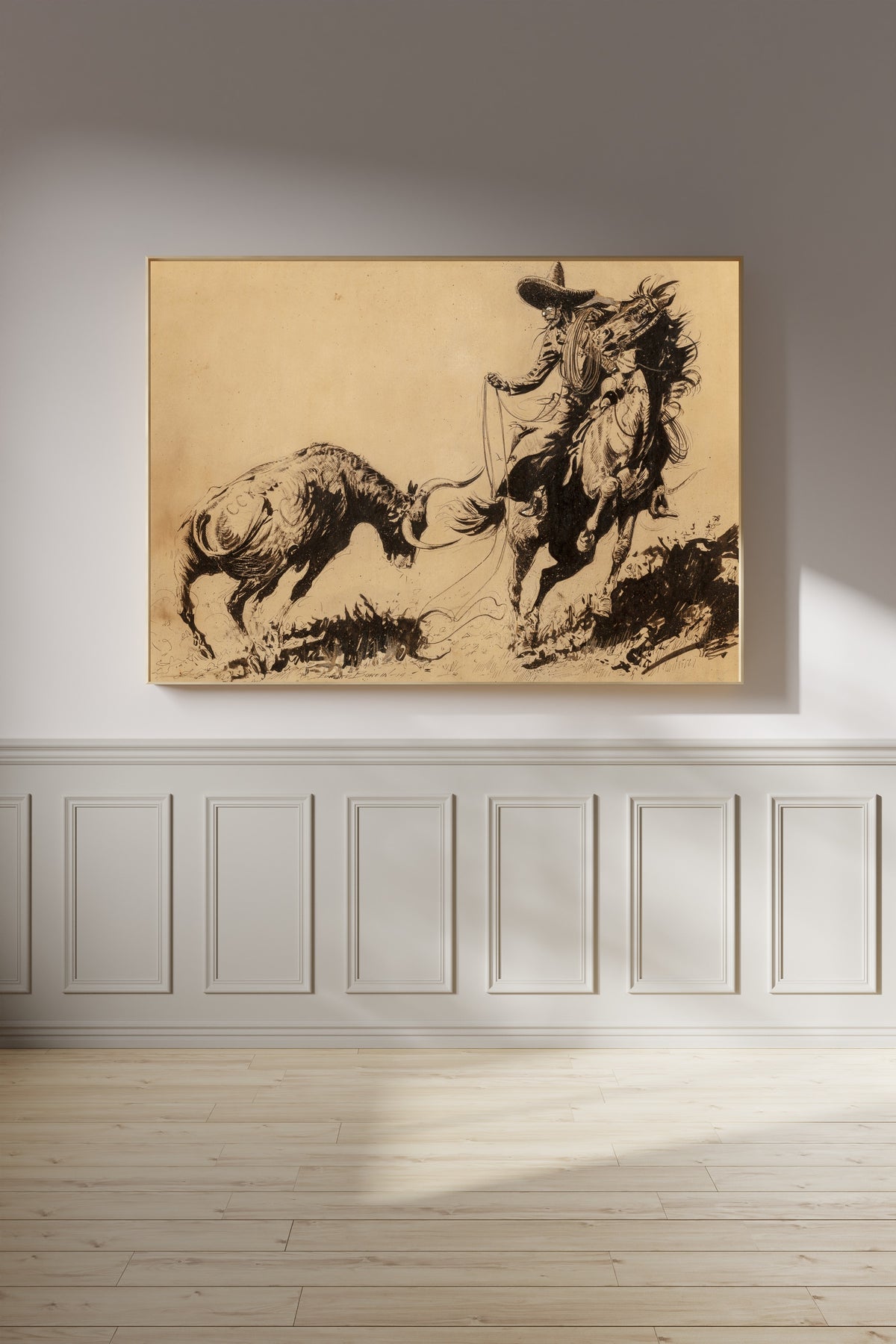 Edward Borein — Mexican Steer on the Prod | Western Art Print