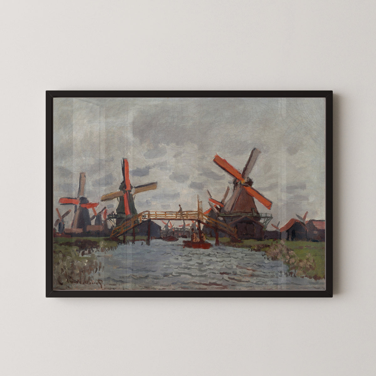 Claude Monet — Mills at Westzijderveld near Zaandam | Fine Art Print