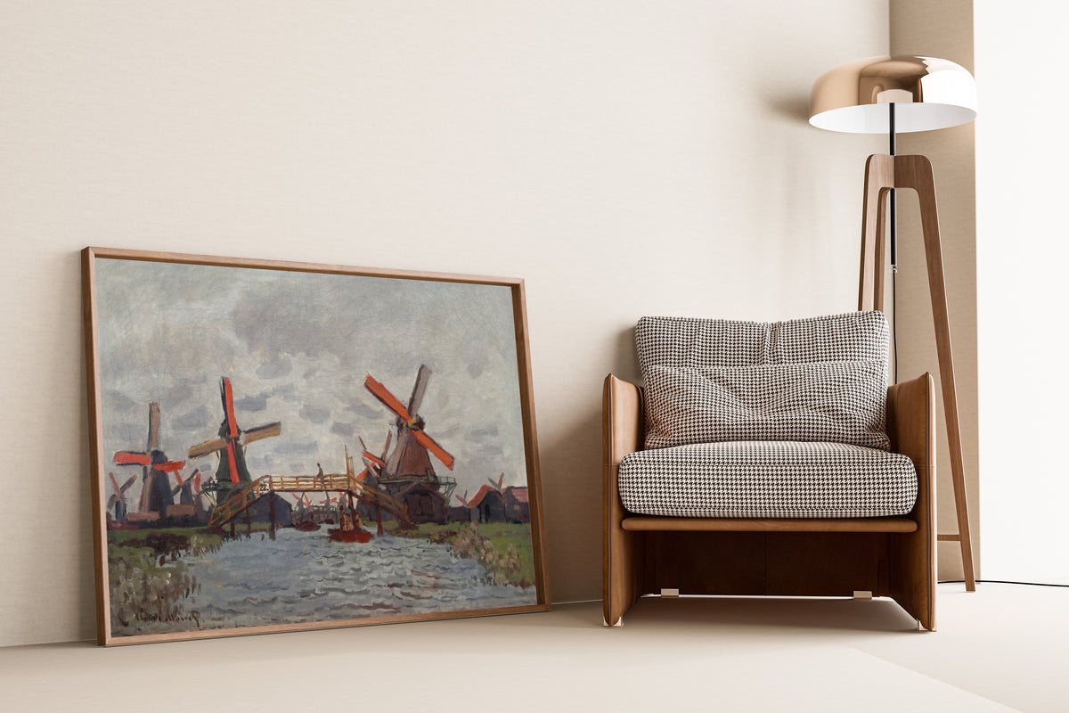 Claude Monet — Mills at Westzijderveld near Zaandam | Fine Art Print