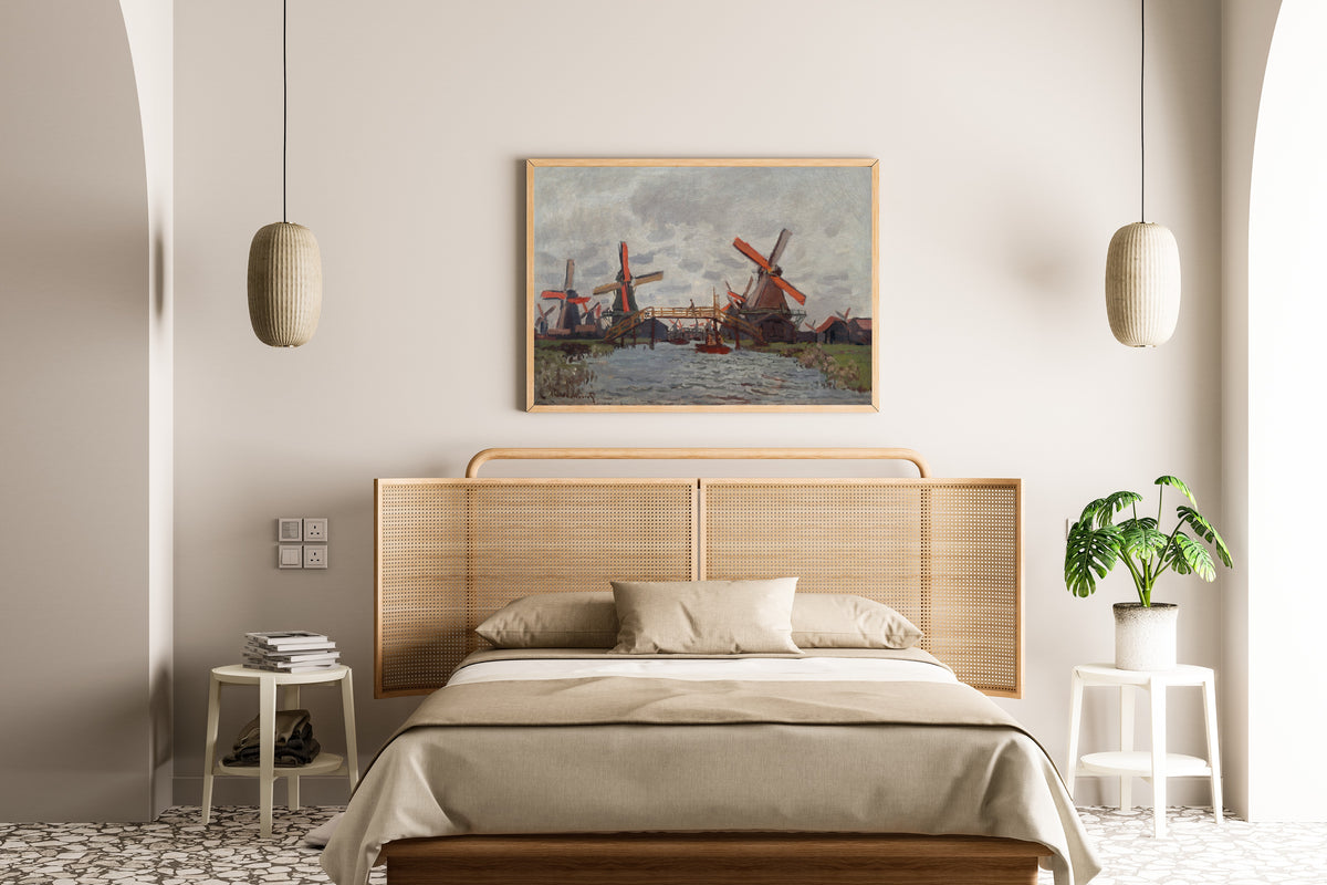 Claude Monet — Mills at Westzijderveld near Zaandam | Fine Art Print
