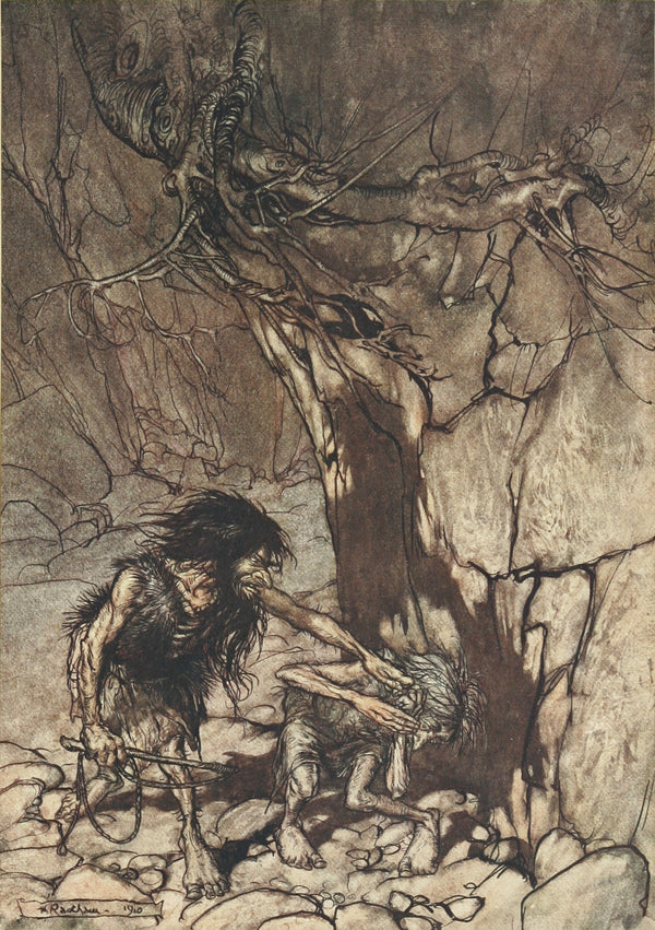 Arthur Rackham — Mime, Howling | Wagner Illustration Print