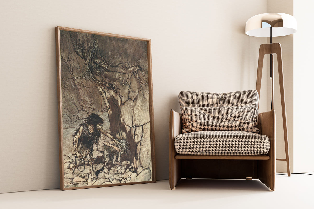 Arthur Rackham — Mime, Howling | Wagner Illustration Print