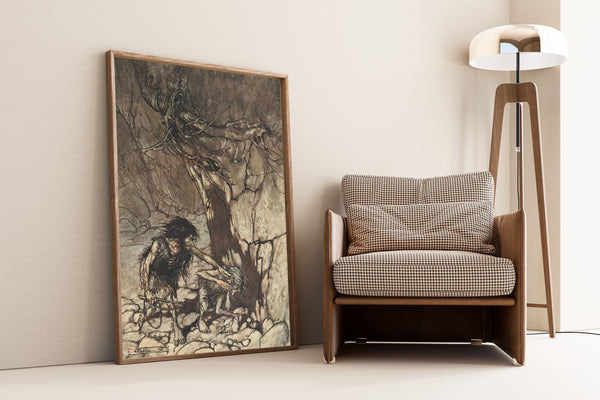 Arthur Rackham — Mime, Howling | Wagner Illustration Print