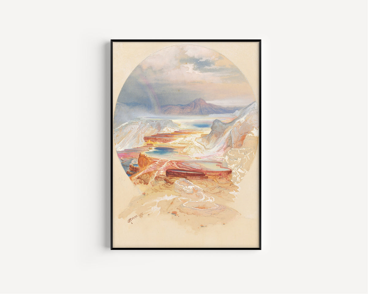 Thomas Moran — Minerva Terrace, Yellowstone | Landscape Fine Art Print