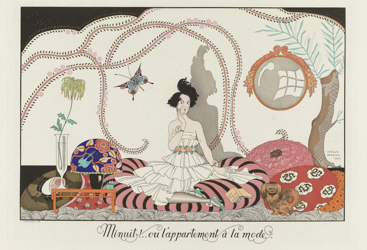 George Barbier — Minuit!… ou l'appartement à la mode | Art Deco Fashion Print