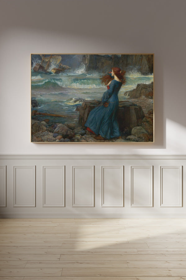 John William Waterhouse — Miranda – The Tempest | Pre-Raphaelite Art Print