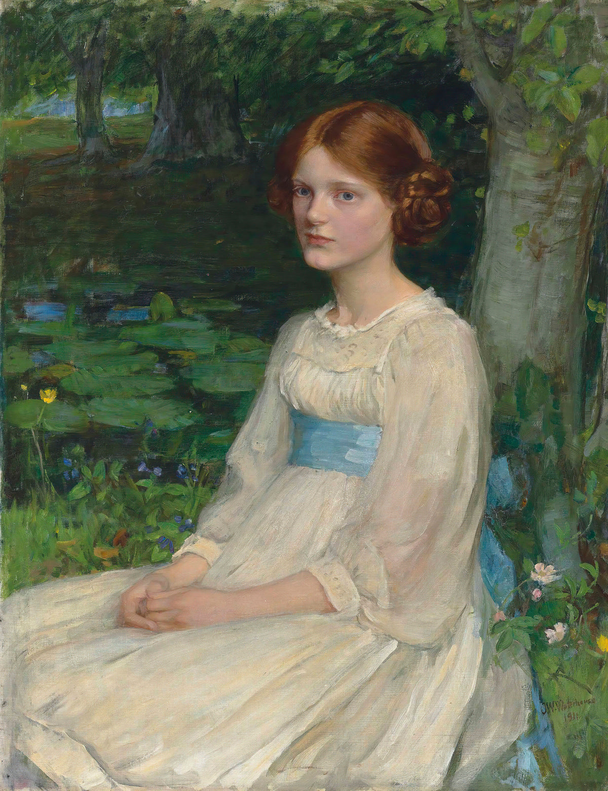 John William Waterhouse — Miss Betty Pollock | Pre-Raphaelite Art Print