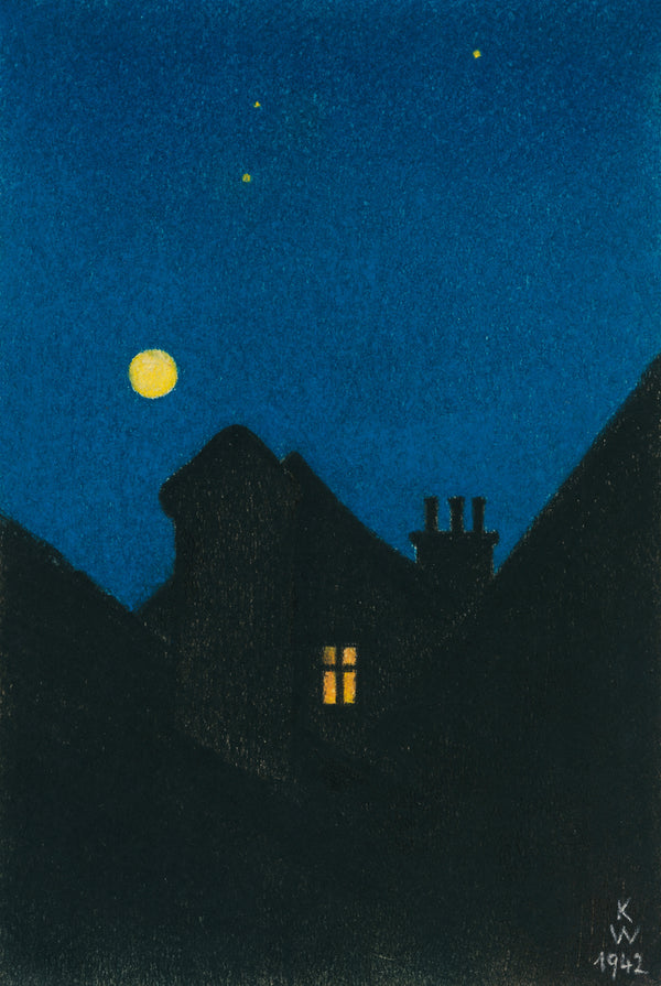 Karl Wiener — Mondnacht (Moonlit Night) | Expressionist Art Print