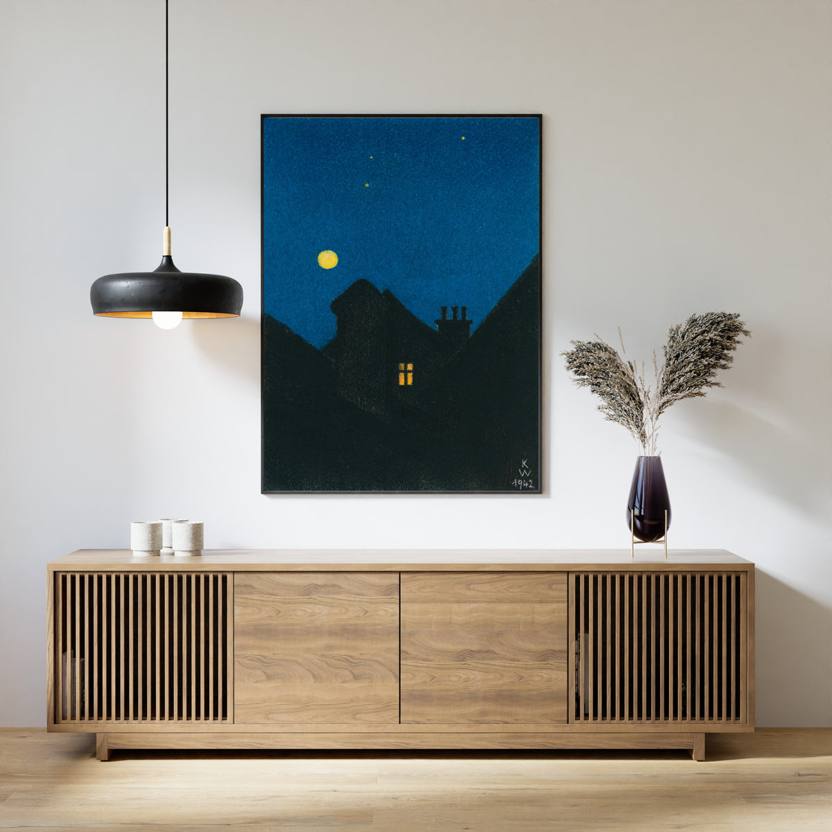 Karl Wiener — Mondnacht (Moonlit Night) | Expressionist Art Print