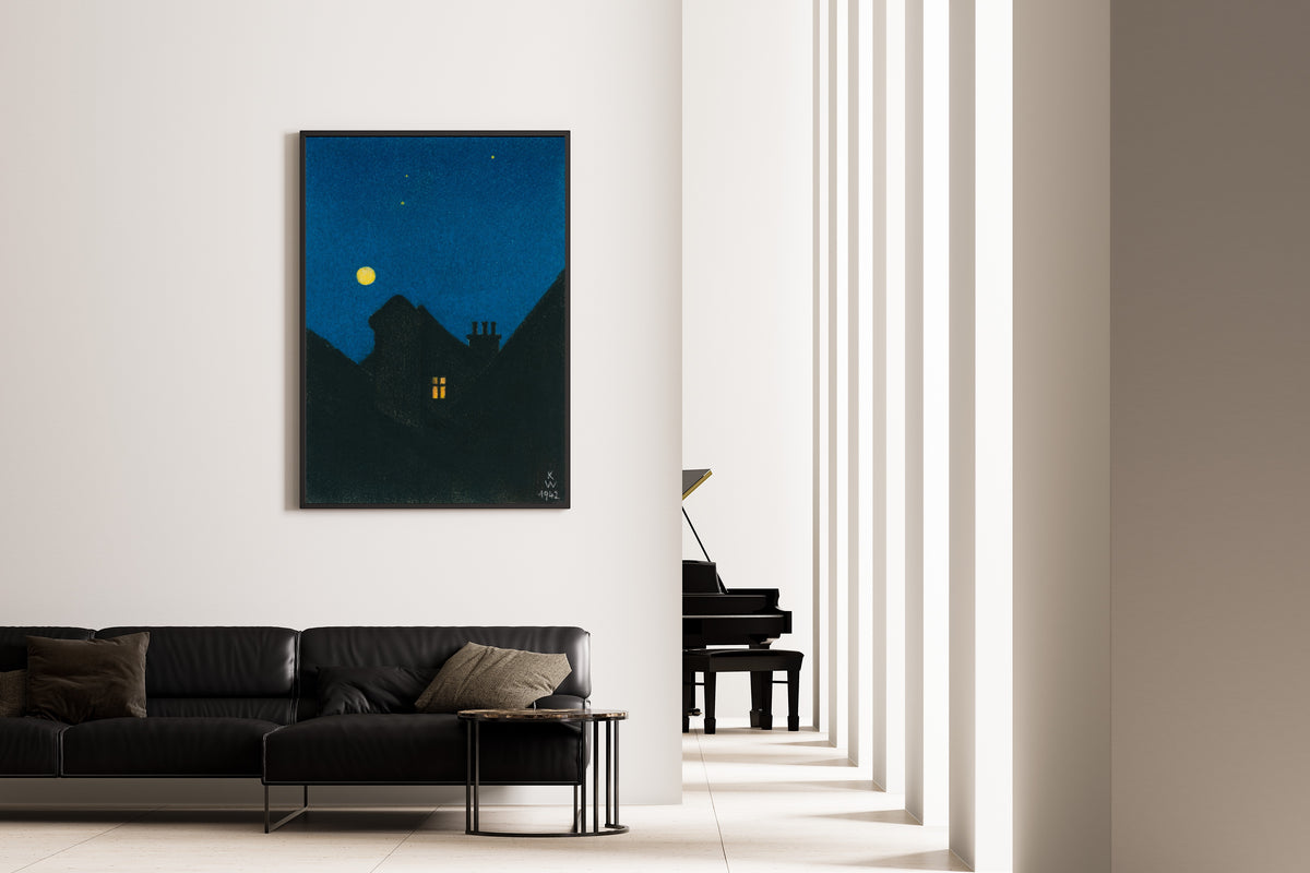 Karl Wiener — Mondnacht (Moonlit Night) | Expressionist Art Print