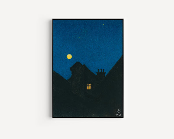 Karl Wiener — Mondnacht (Moonlit Night) | Expressionist Art Print