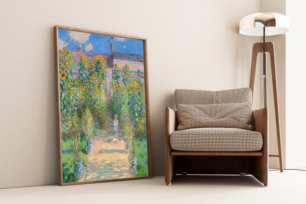 Claude Monet — The Artist's Garden at Vetheuil | Fine Art Print