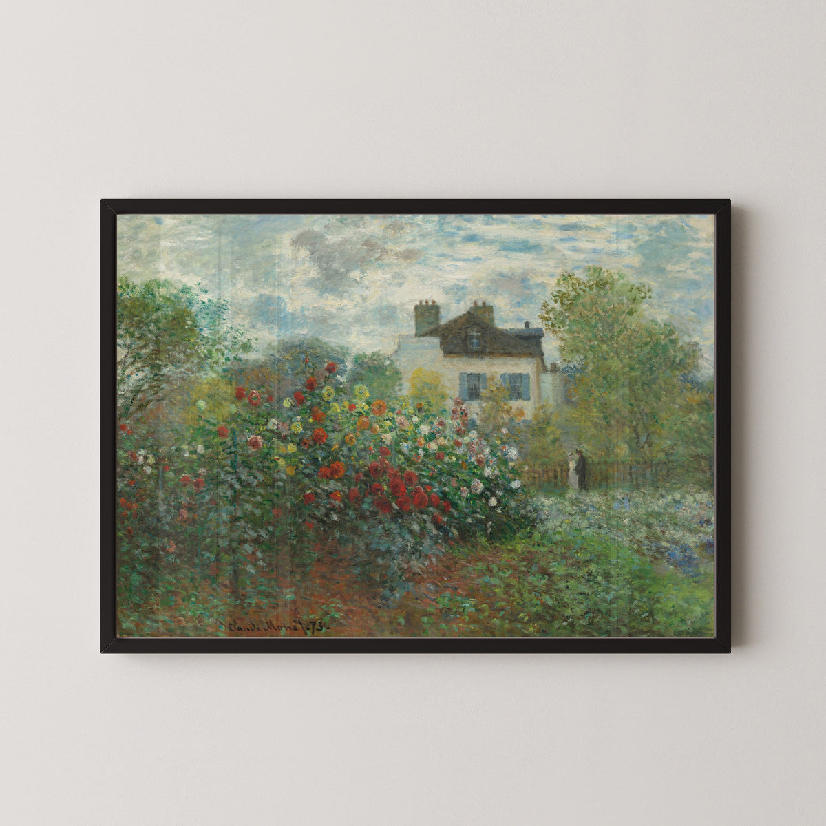 Claude Monet — The Artist's Garden in Argenteuil (Dahlias) | Fine Art Print