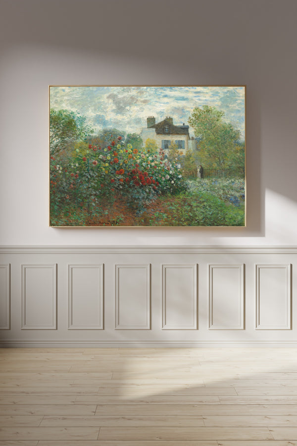 Claude Monet — The Artist's Garden in Argenteuil (Dahlias) | Fine Art Print