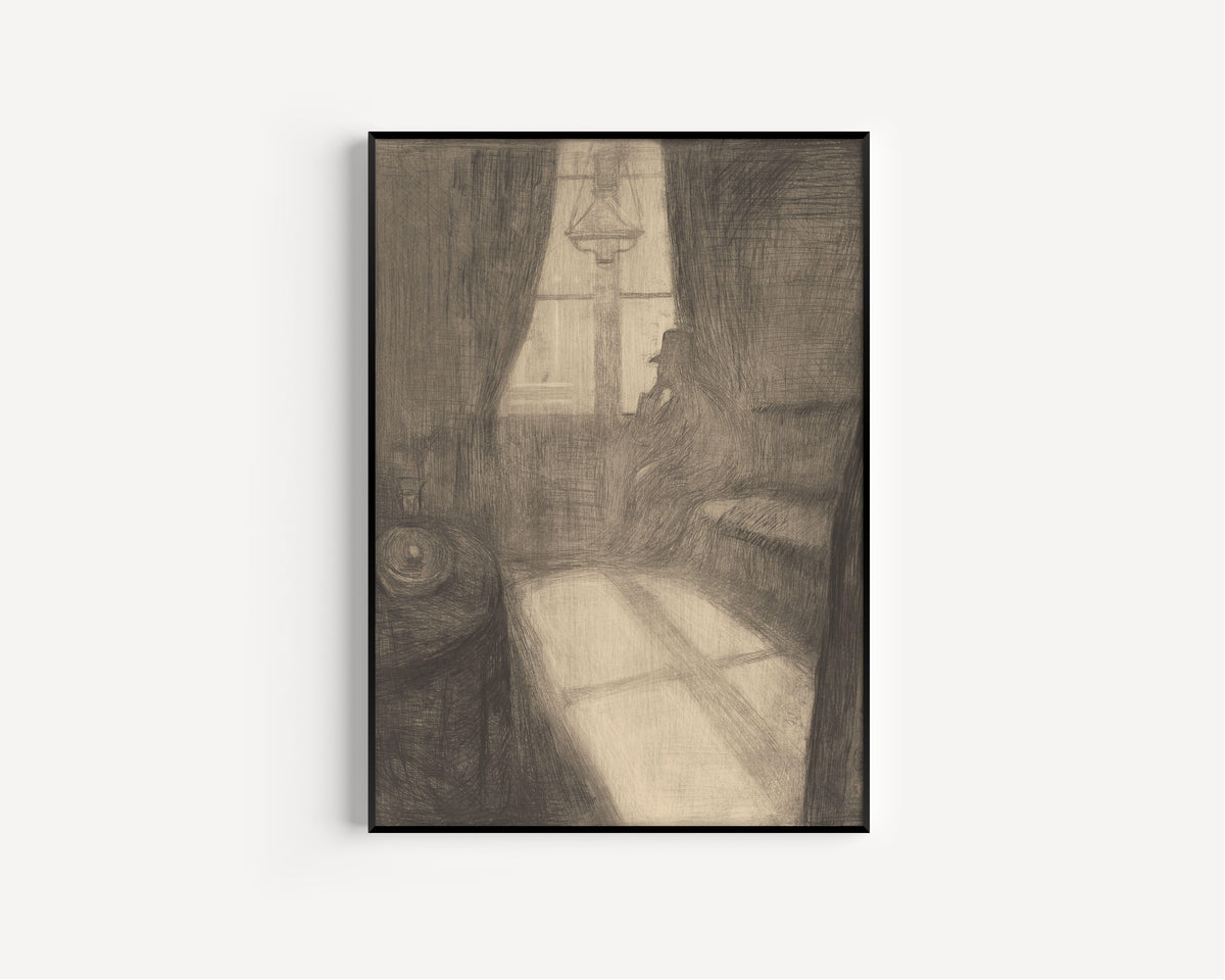 Edvard Munch — Moonlight. Night in Saint-Cloud | Expressionist Fine Art Print