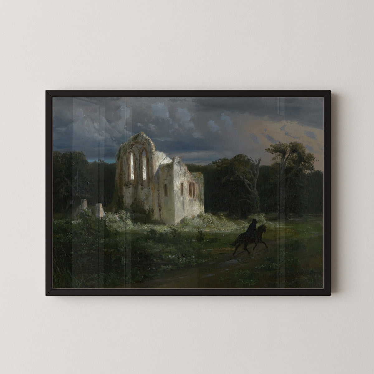 Arnold Böcklin — Moonlit Landscape with Ruin | Landscape Fine Art Print