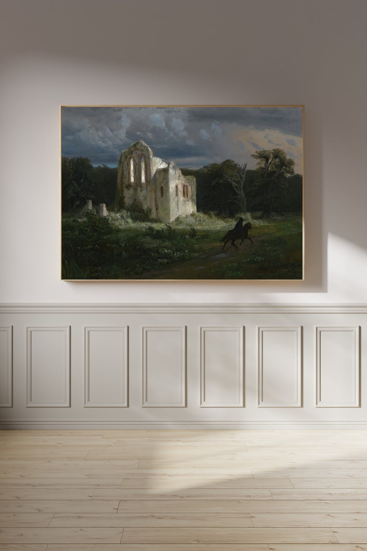 Arnold Böcklin — Moonlit Landscape with Ruin | Landscape Fine Art Print