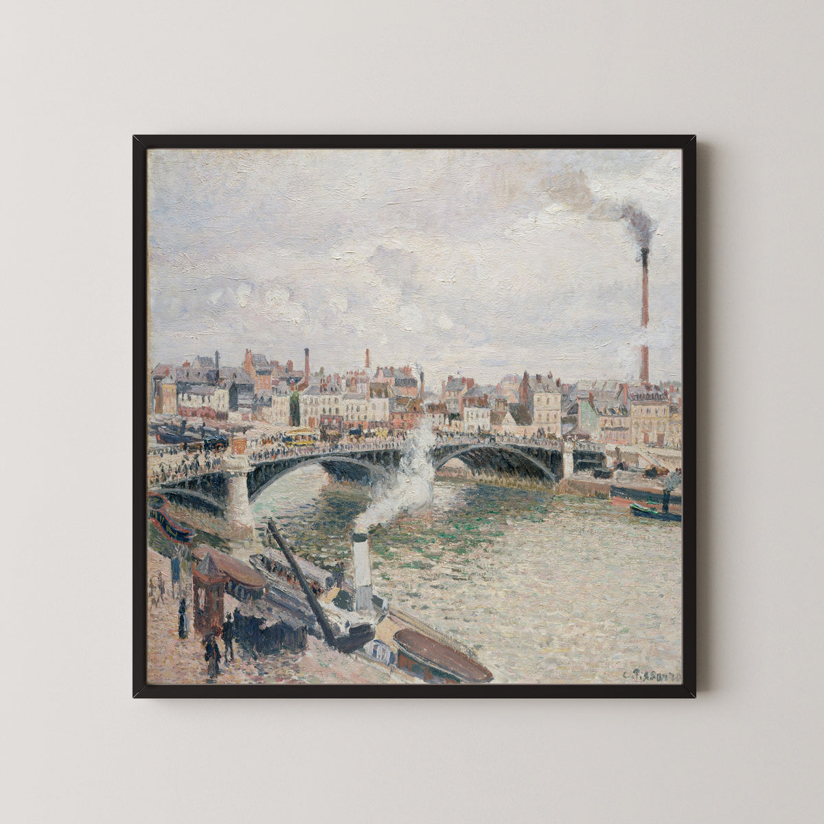 Camille Pissarro — Morning, An Overcast Day, Rouen | Fine Art Print