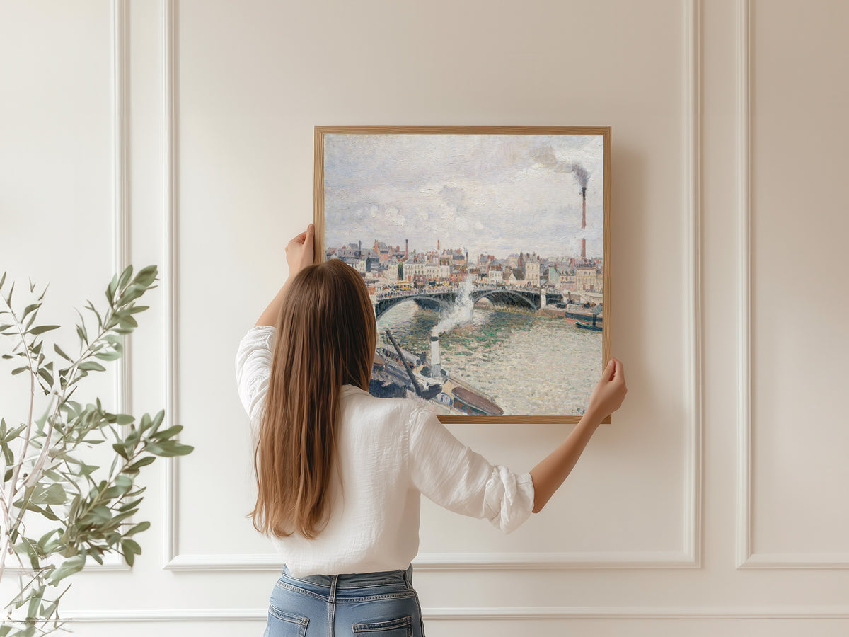 Camille Pissarro — Morning, An Overcast Day, Rouen | Fine Art Print