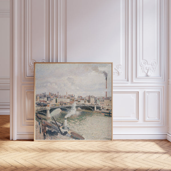 Camille Pissarro — Morning, An Overcast Day, Rouen | Fine Art Print