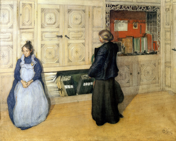 Carl Larsson — Mother and Daughter | Swedish Watercolour Print