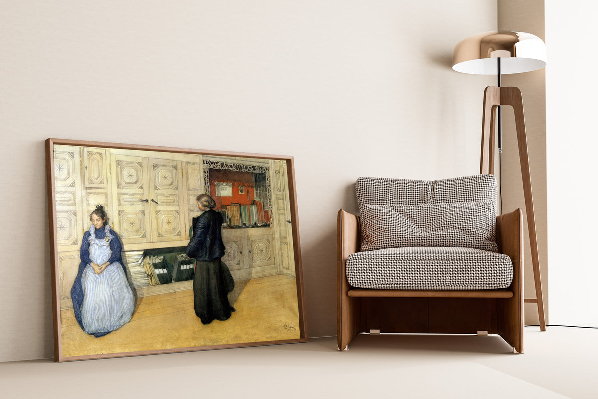 Carl Larsson — Mother and Daughter | Swedish Watercolour Print