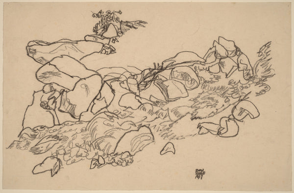 Egon Schiele — Mountain Stream | Expressionist Fine Art Print