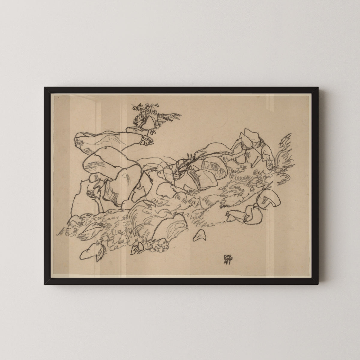Egon Schiele — Mountain Stream | Expressionist Fine Art Print
